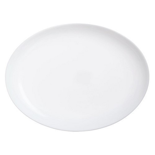 BANDEJA LUMINARC DIWALI OVALADA BLANCA 33CMS